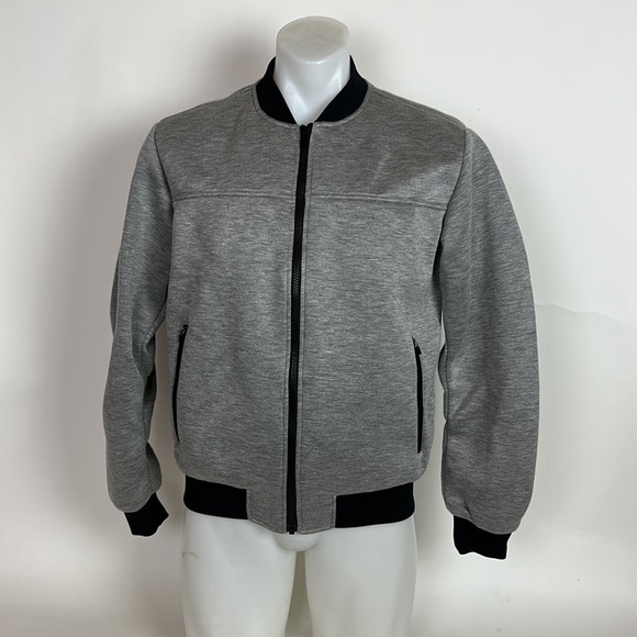 Charlie by Matthew Zink Modal Gray Tanker Full Zip Jacket Mens Small - Picture 1 of 10